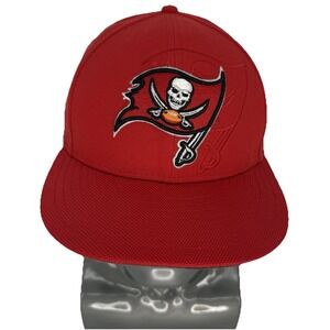 New Era 59FIFTY Tampa Bay Buccaneers Fitted Hat 7 1/2 Red NFL Low Profile